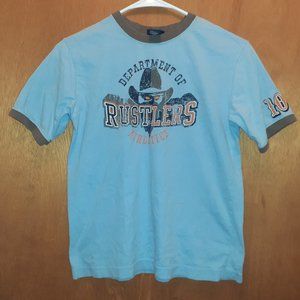Boys Department of Rustlers Athletics Short Sleeve Tee Shirt Size M Boys